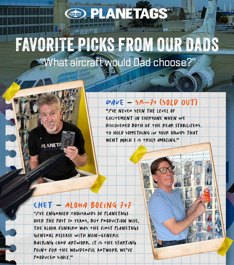 PlaneTags Our Dads Would Pick