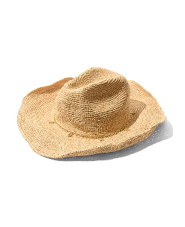 Raffia Cowboy Hat (Natural)