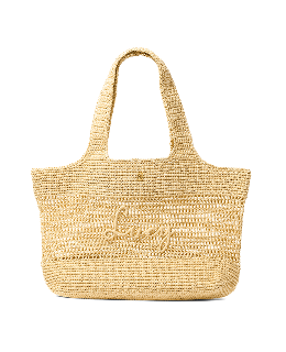 Personalised Raffia Tote Bag (Natural)