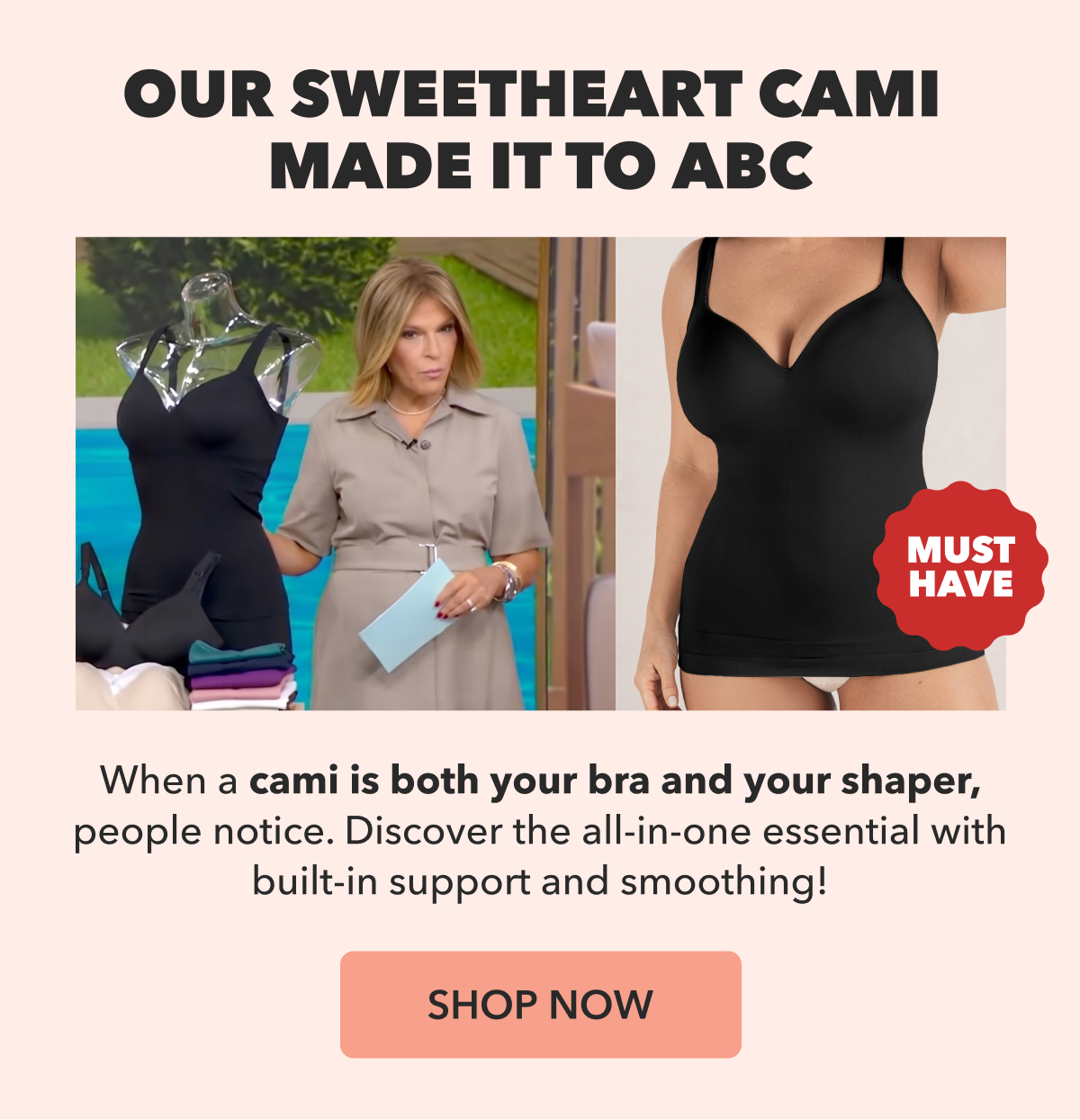 Shapermint Essentials Sweetheart Built-In Bra Shaper Cami