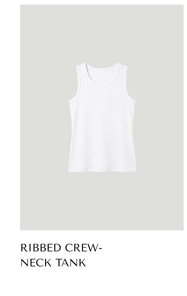Ribbed Crew-Neck Tank
