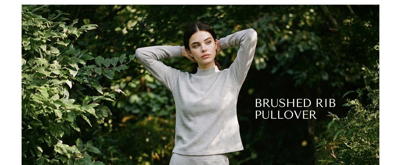 Brushed Rib Pullover