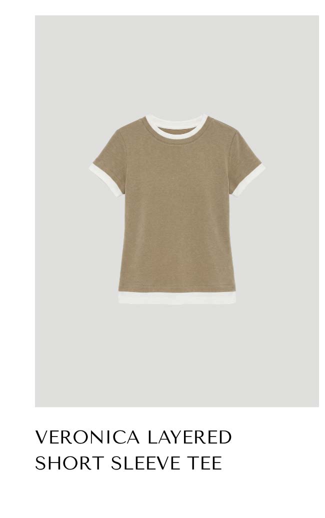 Veronica Layered Short Sleeve Tee