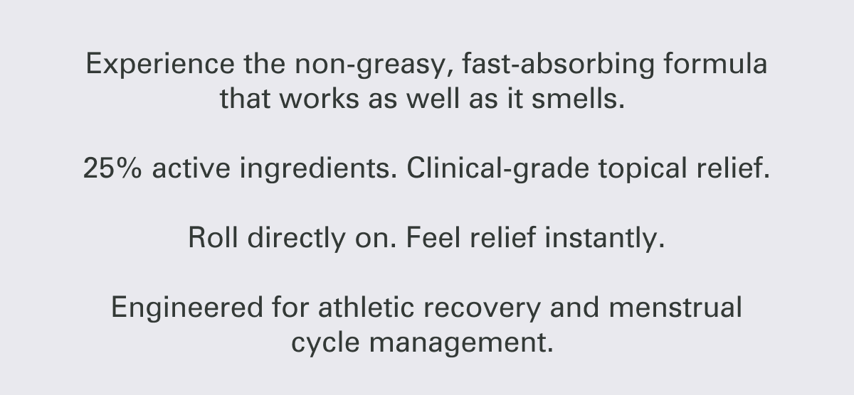 25% active ingredients. Clinical-grade topical relief.