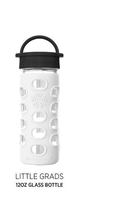 12oz Glass Water Bottle with Silicone Sleeve