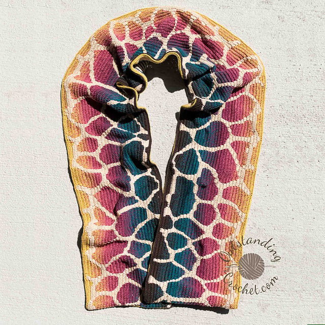 Garenpakket: Giraffe Mosaic Scarf