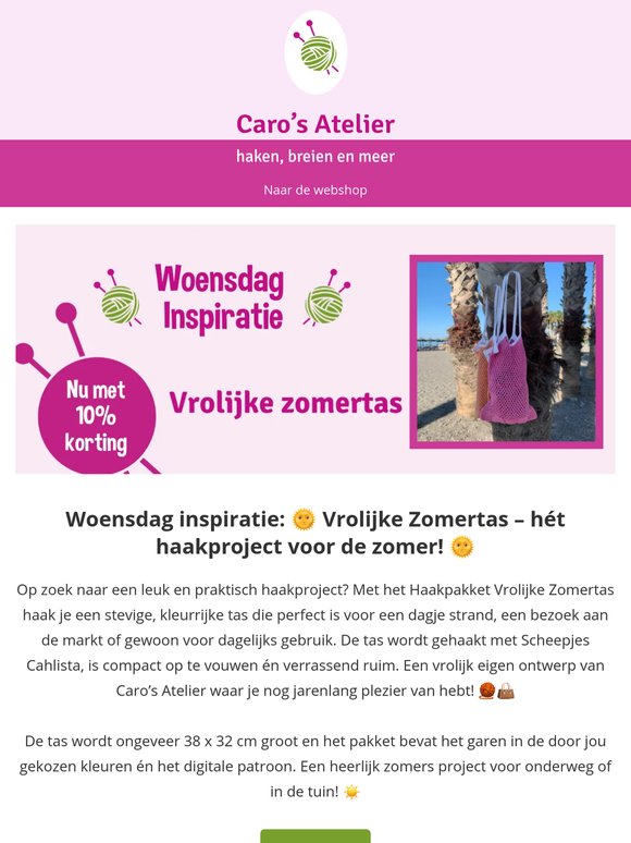 Woensdaginspiratie: Vrolijke zomertas
