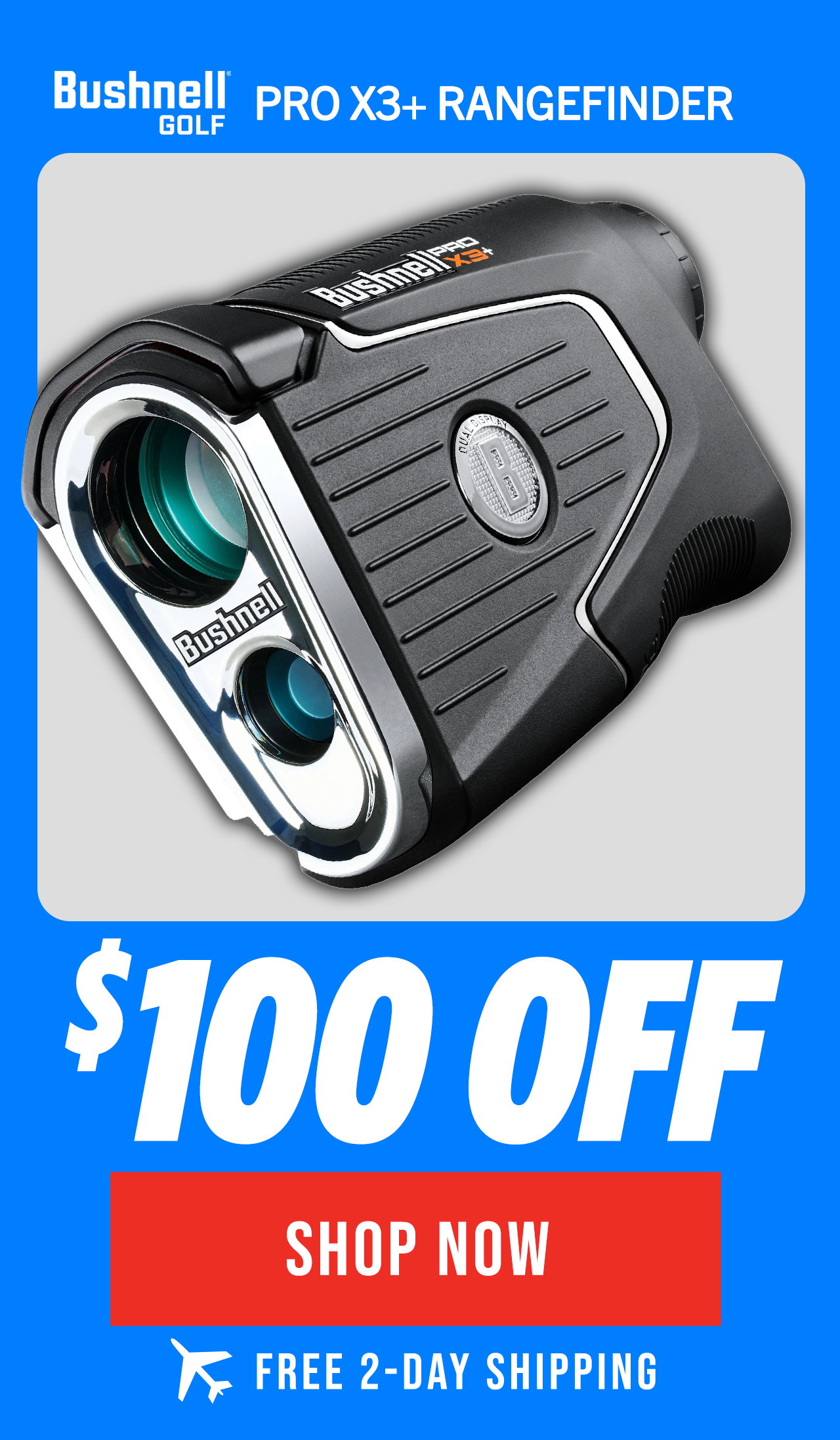 Bushnell Pro X3+ Golf Rangefinder