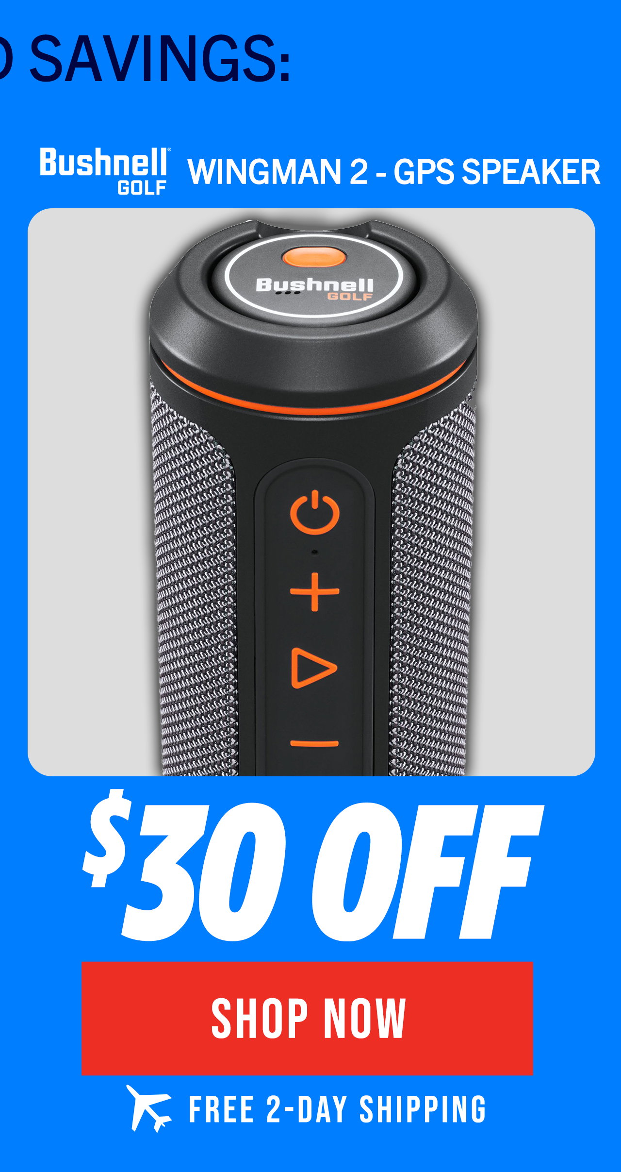 Bushnell Wingman 2 GPS Golf Speaker