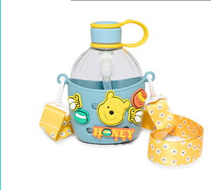 Winnie the Pooh Charms Water Bottle with Strap - 22 oz.