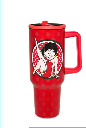 Betty Boop Flip Straw Travel Tumbler - 40 oz.