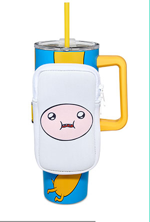 Finn and Jake Travel Tumbler with Pouch 40 oz. - Adventure Time