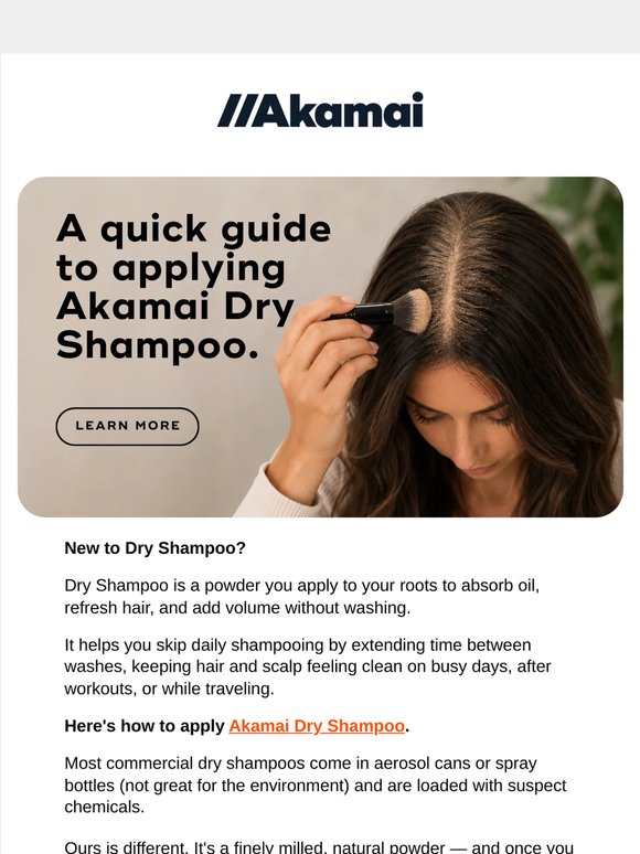 How to use our Dry Shampoo.