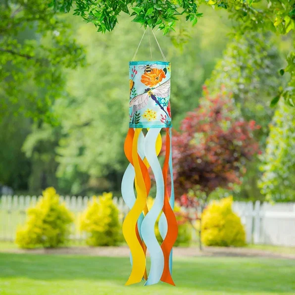 Greenhouse Garden Welcome Friends Sublimated Windsock