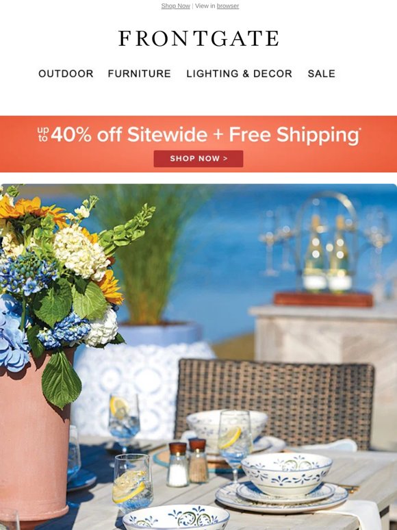 Enjoy up to 40% off sitewide + FREE SHIPPING.