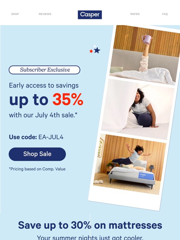Early Access to 4th of July savings
