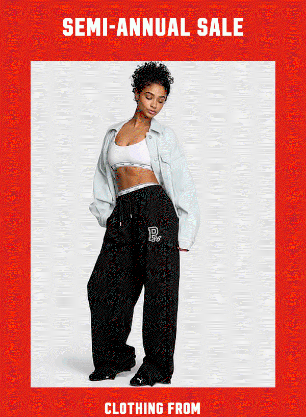 [Semi-Annual Sale Lockup]     Clothing from $14.99.    While quantities last.    Shop Now >