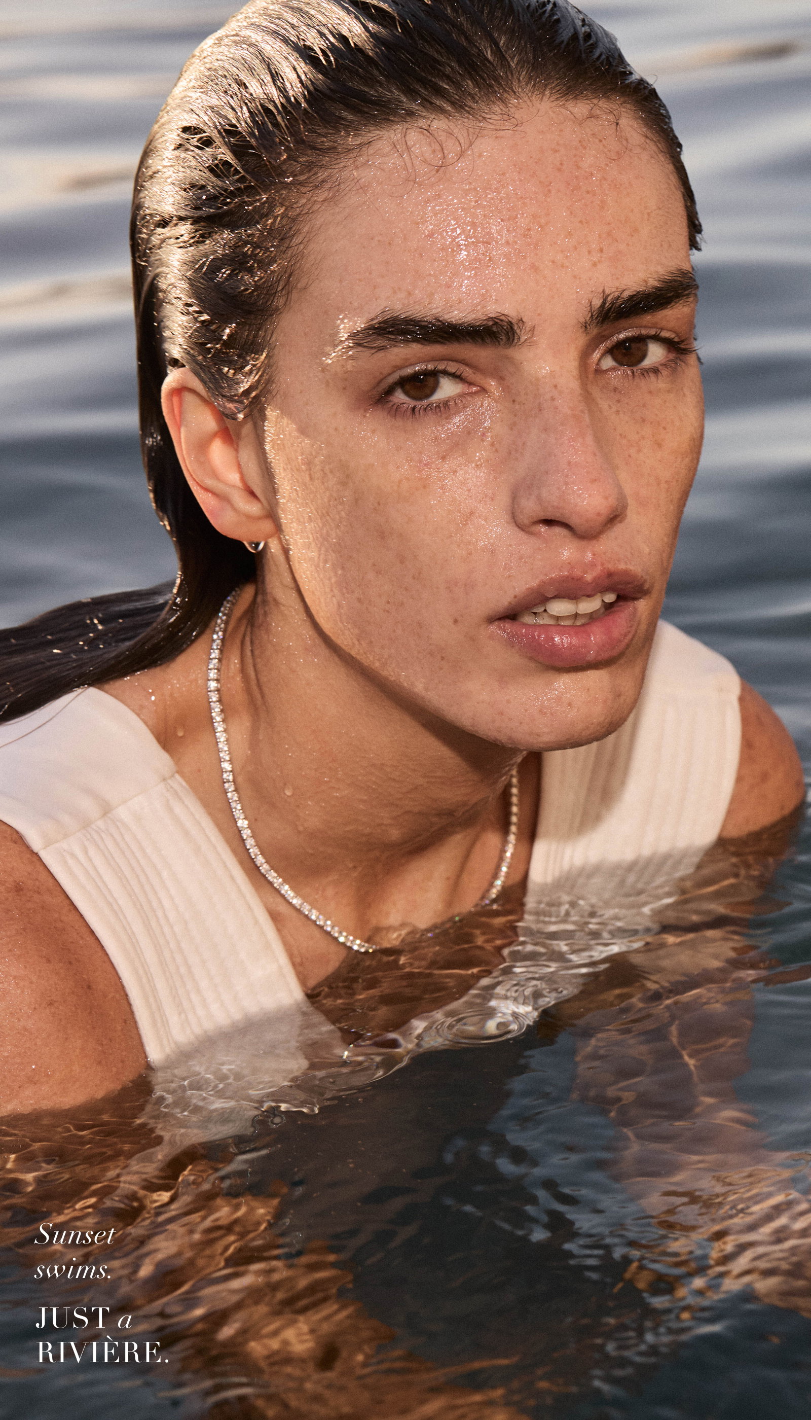 Sunset swims. Just a Riviere. 
