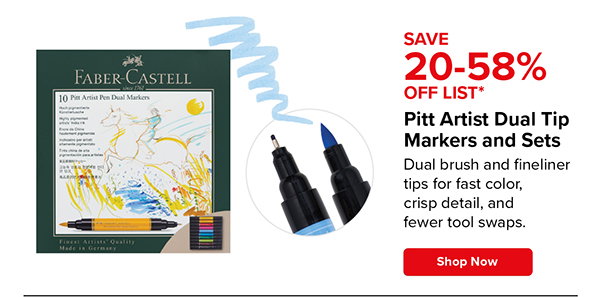 Faber-Castell Pitt Artist Pen Dual Tip Markers and Sets