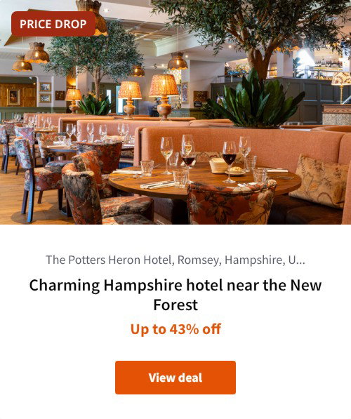 Charming Hampshire hotel near the New Forest