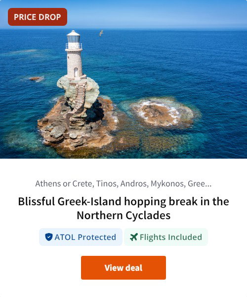 Blissful Greek-Island hopping break in the Northern Cyclades
