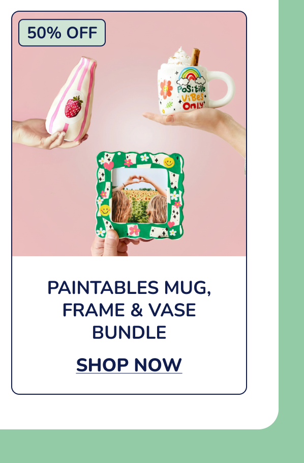 Paintables Mug, Frame & Vase Bundle