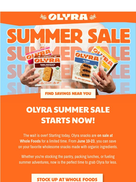 Olyra Summer Sale Starts NOW!