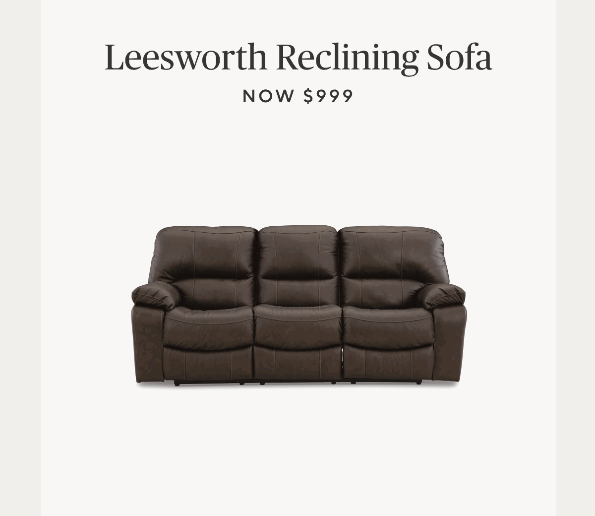 Leesworth Power Reclining Leather Sofa