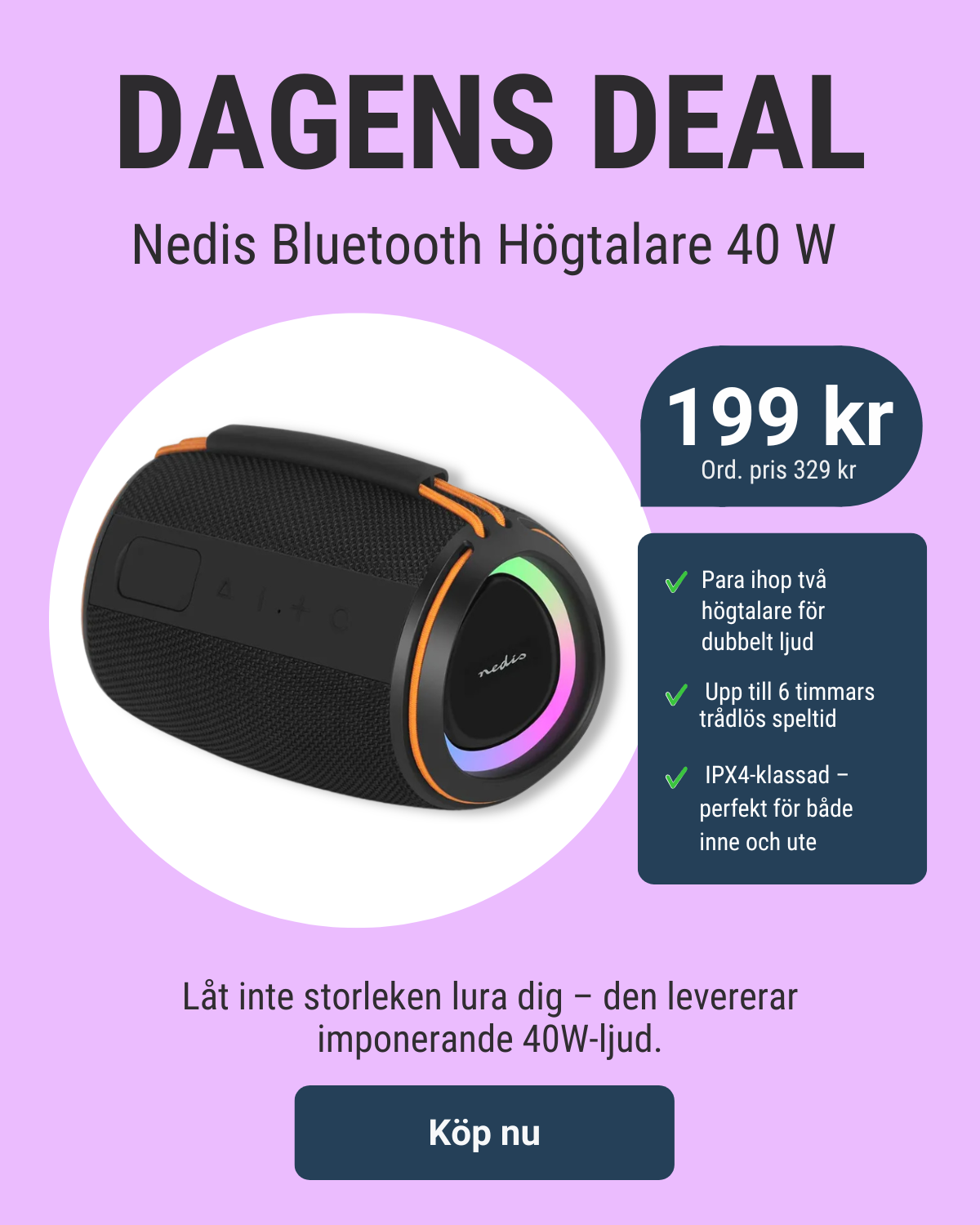 teknikdelar.se, dagens deal