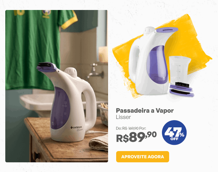Passadeira a Vapor Cadence Lisser