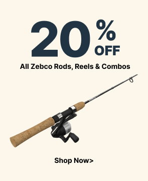 20% Off All Zebco Rods, Reels & Combos