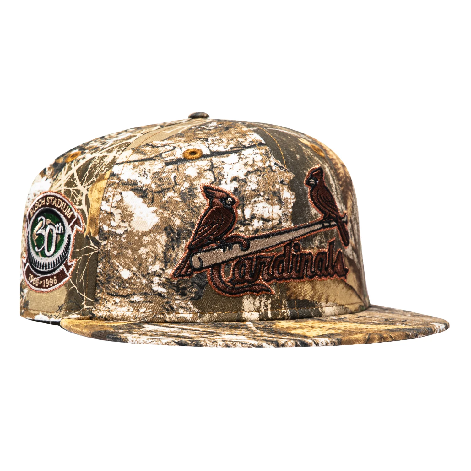 Image of New Era 59Fifty St Louis Cardinals 30th Anniversary Stadium Patch Logo Hat - Realtree