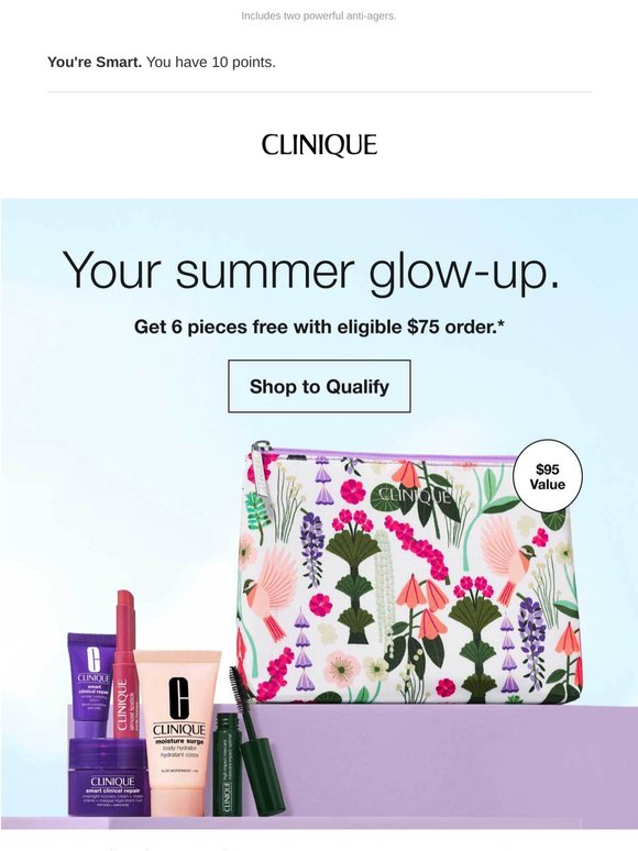 Get 6 summer faves free with $75 order.