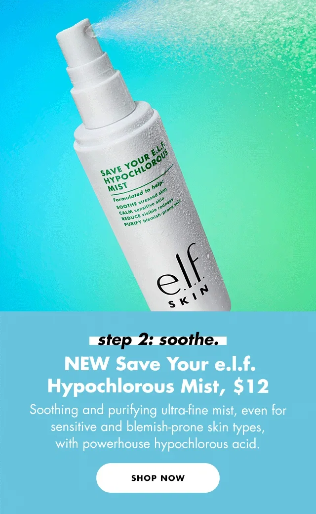 Save Your e.l.f. hypochlorous Mist