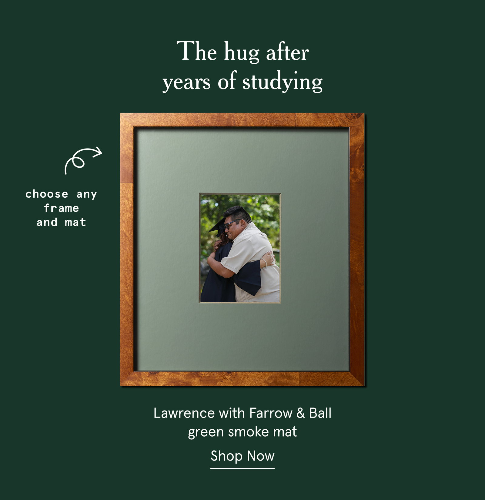 The hug after years of studying