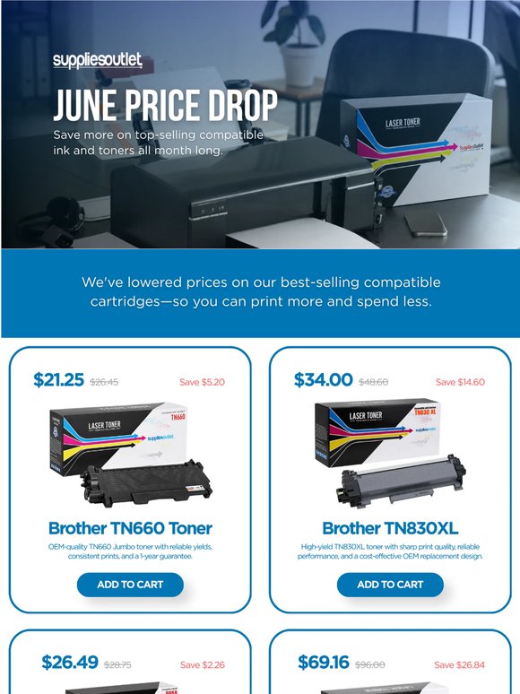 🚨 Price Drop Alert: Savings on Our Best-Selling Cartridges