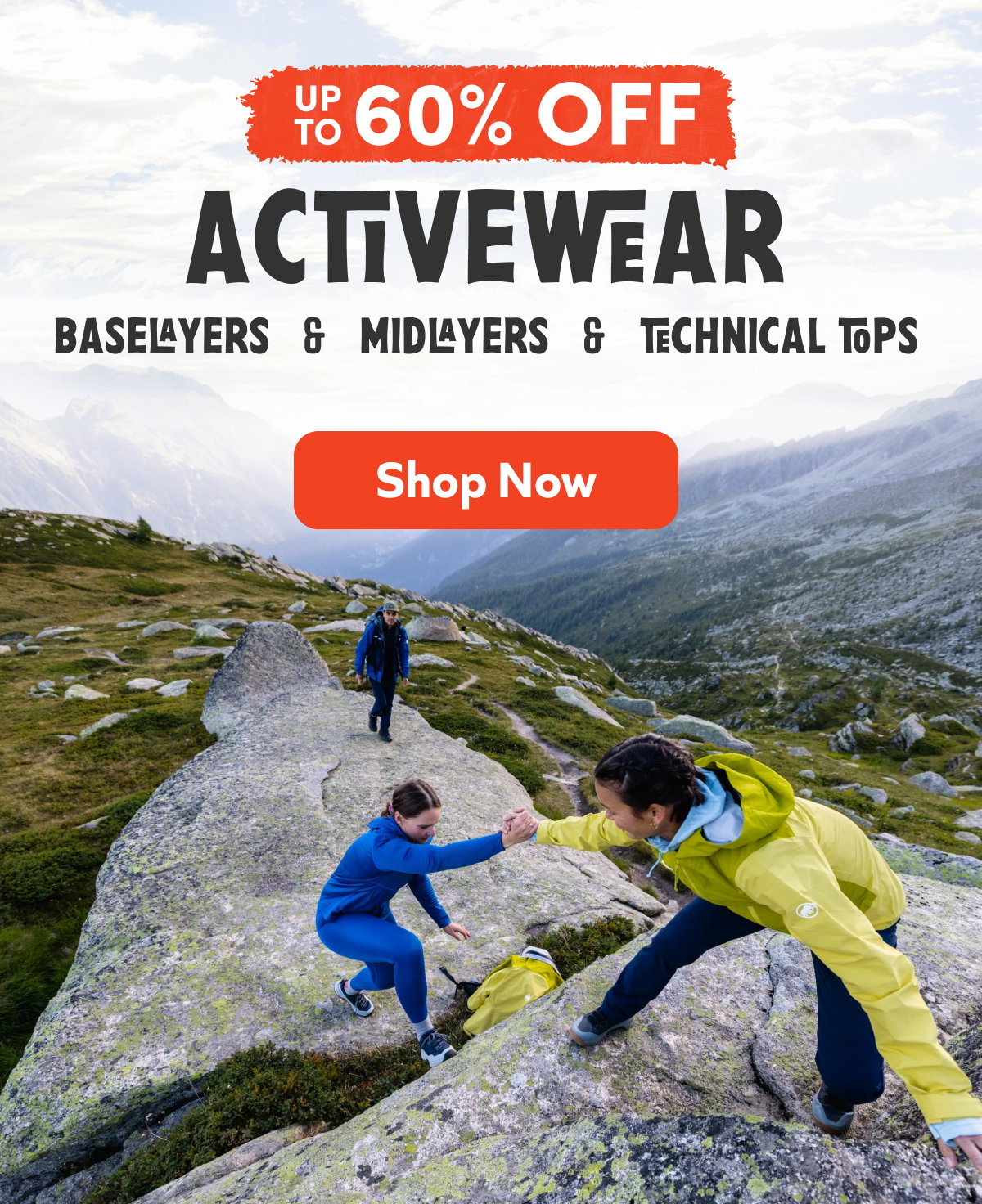 Up To 60% Off Activewear – Baselayers, Midlayers & Technical Tops. Shop Now!
