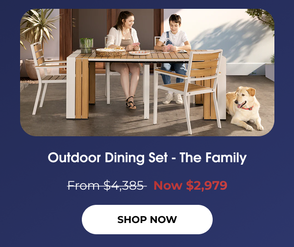 Shop Outdoor Dining Set - The Family