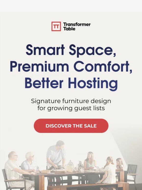 Adaptable furniture built for holiday hosting