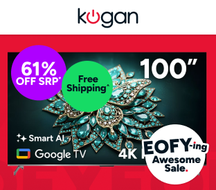Kogan 100" Mini-LED QLED Pro 4K 144Hz Smart AI Google TV Product Image