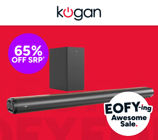 Kogan 3.1 Channel 230W Dolby Soundbar with Wireless Subwoofer (Wood-Grain Finish) Product Image