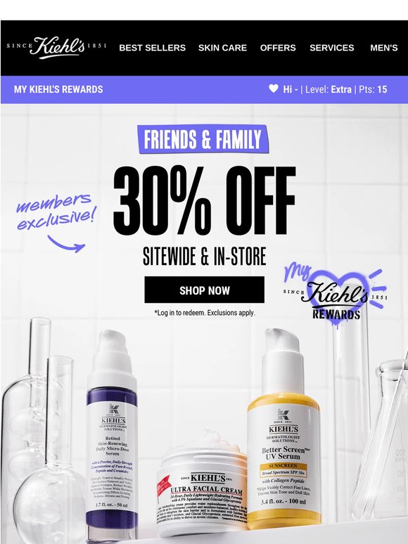 VIP, 30% OFF Sitewide & In-Store Starts NOW💜