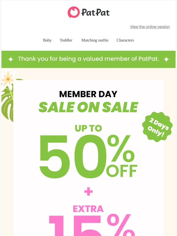 APPROVED: Member Day Starts for You Now
