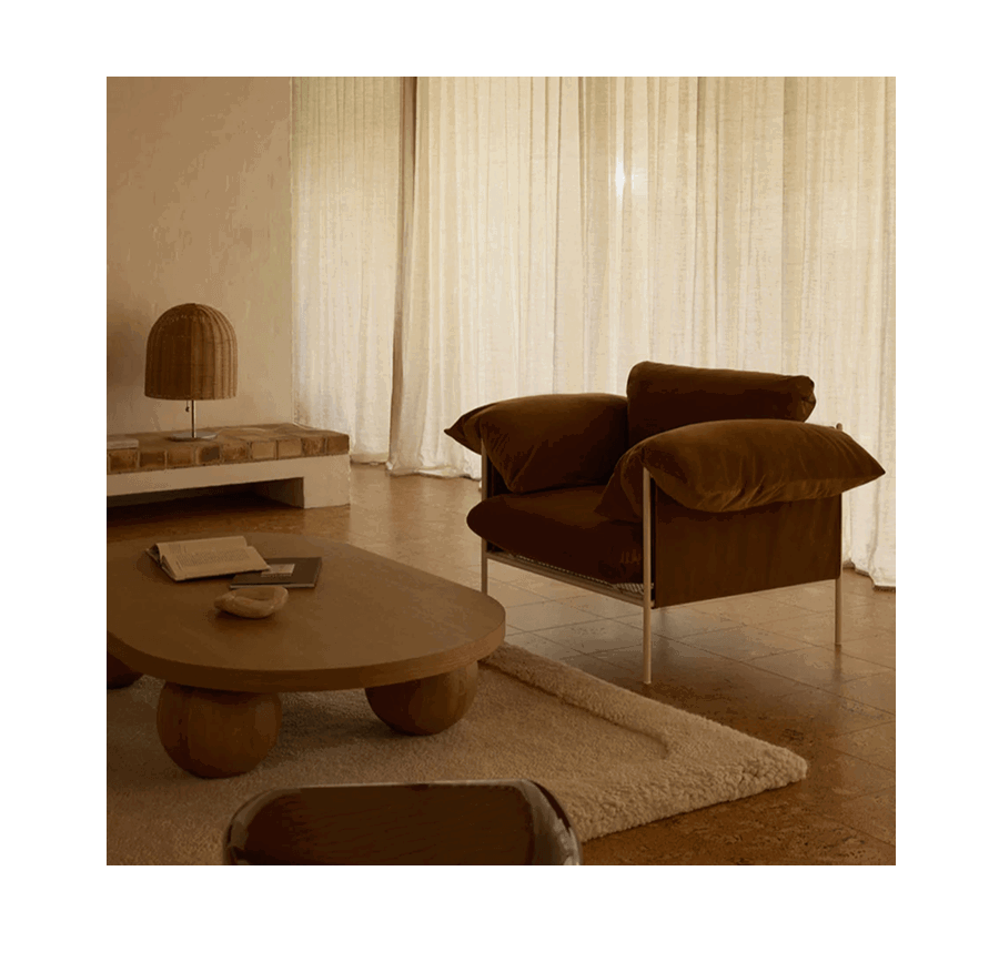 Shop Alva Nougat Frame Armchair