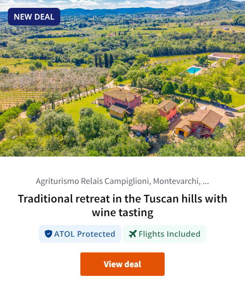 Traditional retreat in the Tuscan hills with wine tasting
