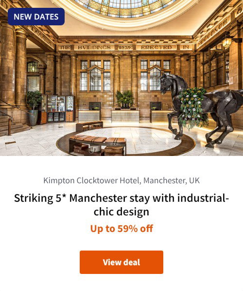 Striking 5* Manchester stay with industrial-chic design