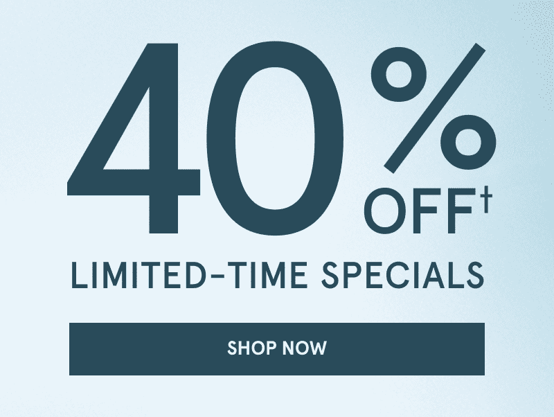 40% Off limited-time specials. Click shop now.