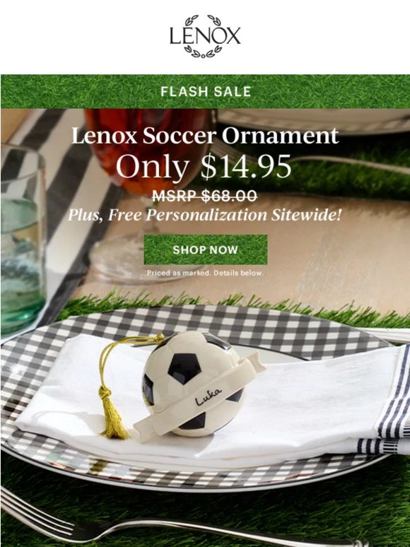 GOALLL ⚽ 75% Off Soccer Ornament