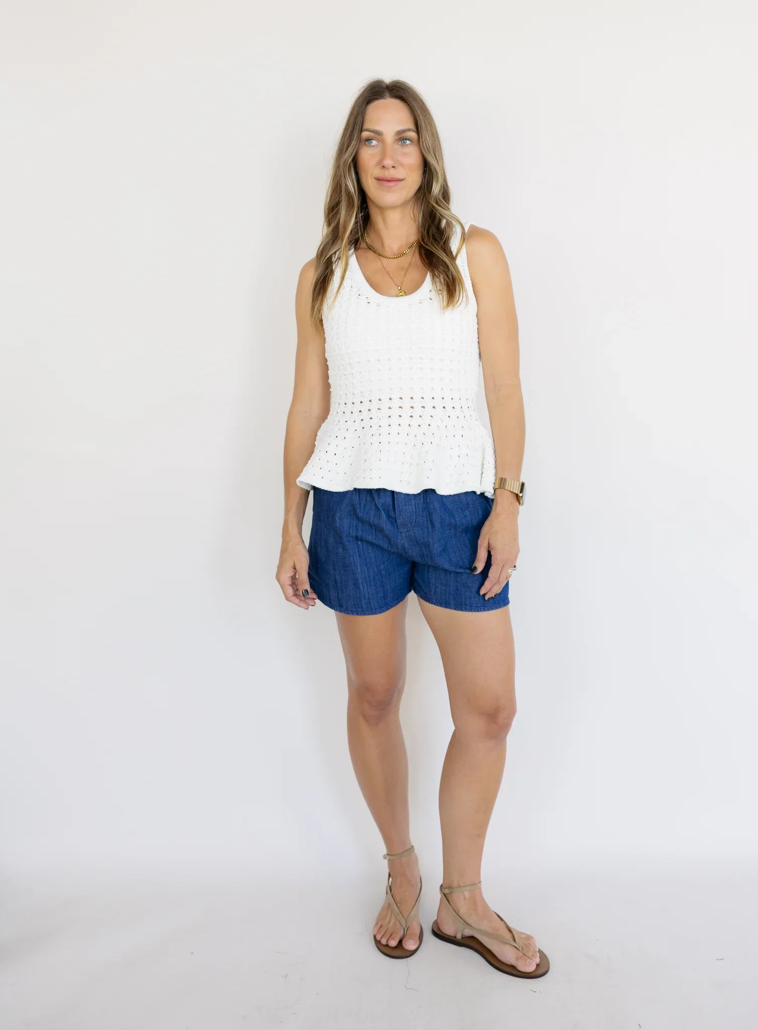 Pistola: Anna Peplum Sweater Tank