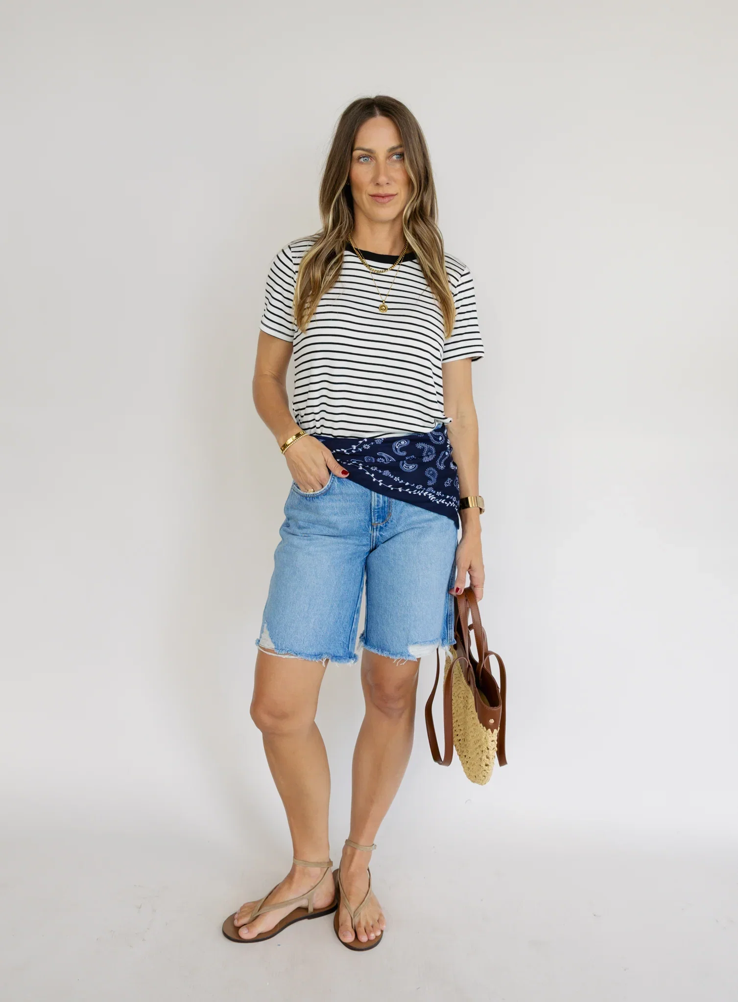 Project Social T: Nera Crewneck Striped Tee